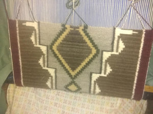 Innovative design Navajo Rug : Malinda Nez :  Churro 1715 : 22.5" x 46" (1'10.5" x 3'8")