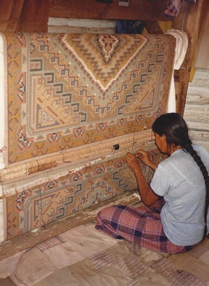 Burntwater Navajo Weaving : Irene Bia : PC 246