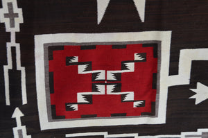 Storm Pattern Navajo Weaving  : Historic : GHT 2297-KS : 77" x 112" - Getzwiller's Nizhoni Ranch Gallery