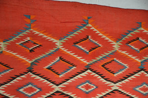 Late Classic Serape : Historic Navajo Textile : PC 67 : 55" X 75"