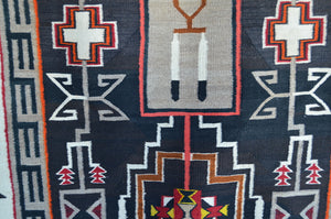 Teec Nos Pos Navajo Weaving : Antique : PC 144  : 88" x 40"
