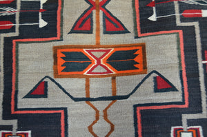 Teec Nos Pos Navajo Weaving : Antique : PC 144  : 88" x 40"
