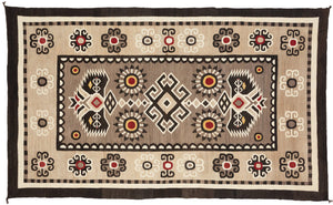 Bistie Navajo Weaving : Historic : PC 102 : 55" x 92"