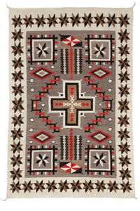 JB Moore Navajo Rug : Historic : PC 104 : 51″ x 78″ : (4'3" x 6'6"), view 1