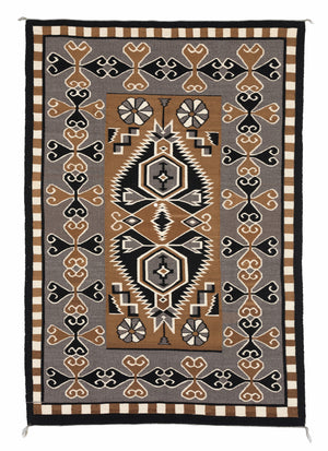 Bistie Navajo Weaving : Historic : PC 101 : 54" x 78" - Getzwiller's Nizhoni Ranch Gallery
