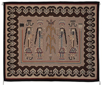 SOLD: Yei : Navajo Weaving : Anita Tsosie : 3422 : 70" x 84" (5'10" x 7'2") : Award Winner!, view 1