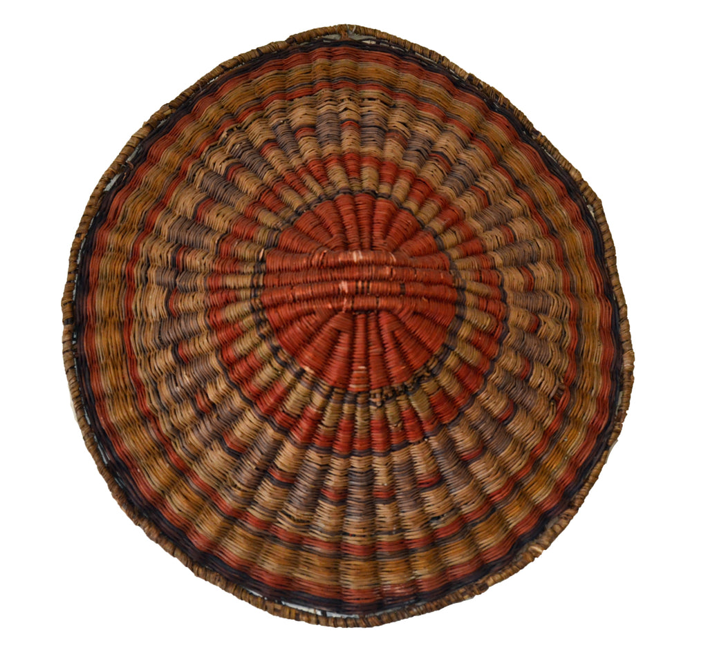 Native American Basket : Hopi Wicker Plaque : Basket 19 - Getzwiller's Nizhoni Ranch Gallery