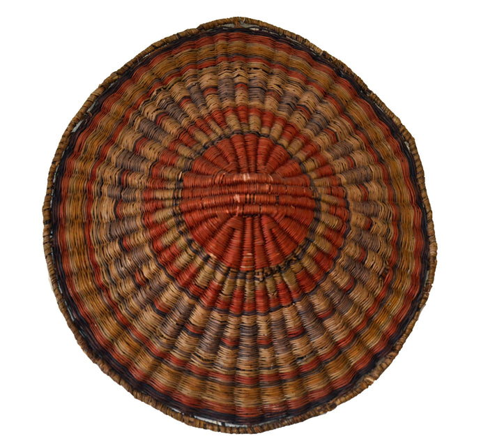 Native American Basket : Hopi Wicker Plaque : Basket 19