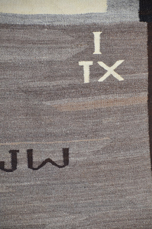 Double Navajo Saddle Blanket : Antique : JV 102 : 32" x 56"