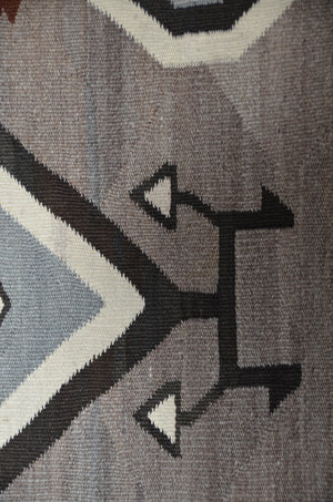 JB Moore- Crystal Pictorial Navajo Rug : Historic : PC 17