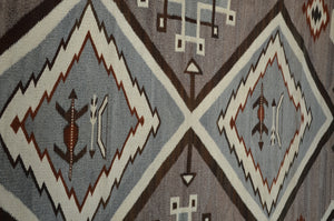 JB Moore- Crystal Pictorial Navajo Rug : Historic : PC 17