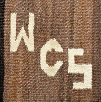 Navajo Single Saddle Blanket : Antique : JV 103 : 28.5" x 31.5" : (2'4.5" x 2'7.5"), view 3