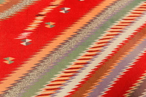 Serape - Rio Grande Saltillo Style : Native American Textile: Antique : PC 35 : 53" x 95" - Getzwiller's Nizhoni Ranch Gallery