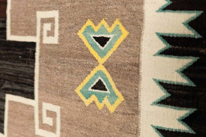 Teec Nos Pos Pictorial Navajo Rug Weaving : Slocum Klah : 24 Cans: PC 14 : 5' x 8'1" - Getzwiller's Nizhoni Ranch Gallery