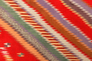 Serape - Rio Grande Saltillo Style : Native American Textile: Antique : PC 35 : 53" x 95" - Getzwiller's Nizhoni Ranch Gallery