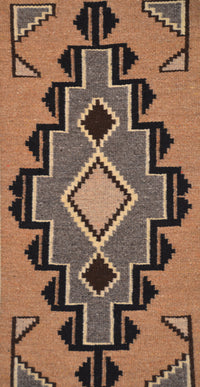 Crystal : Navajo Rug : Cecelia Nez :  Churro 1723 : 16.5" x 30.5" (1'4.5" x 2'6.5"), view 2