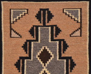 Crystal : Navajo Rug : Cecelia Nez :  Churro 1723 : 16.5" x 30.5" (1'4.5" x 2'6.5")