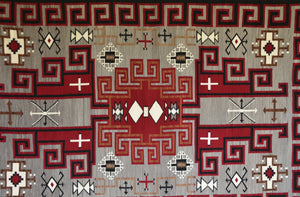 Klagetoh Navajo Weaving : Anita Bekay : Churro 1237 : 6' x 9'