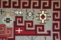 Klagetoh Navajo Weaving : Anita Bekay : Churro 1237 : 72" x 108 (6' x 9'), view 7