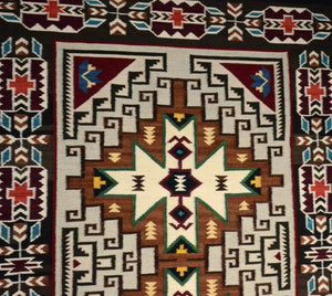Teec Nos Pos Navajo Rug : Cara Gorman Yazzie : Churro 1662