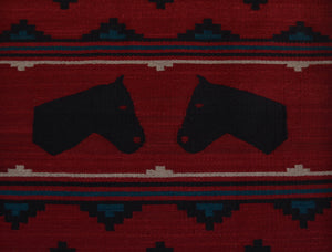 Pictorial Navajo Weaving : GH : Churro 1692 : 25.5" x 32"