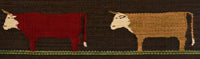 Pictorial Navajo Weaving : GH : Churro 1693 : 25.5" x 32" (2'1.5" x 2'8"), view 4