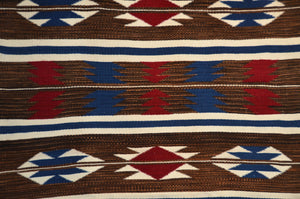 Childs Blanket Navajo Weaving : Jalucie Marianito : Churro 1707 : 36" x 51" (3' x 4'3")