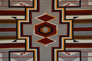 Old Style Crystal Navajo Rug:  Elsie Bia : Churro 1713 : 51" x 72" (4'3" x 6')