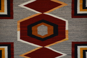 Old Style Crystal Navajo Rug:  Elsie Bia : Churro 1713 : 51" x 72" (4'3" x 6')