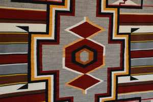 Old Style Crystal Navajo Rug:  Elsie Bia : Churro 1713 : 51" x 72" (4'3" x 6')