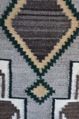 Innovative design Navajo Rug : Malinda Nez :  Churro 1715 : 22.5" x 46" (1'10.5" x 3'8")