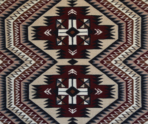 Teec Nos Pos / Red Mesa Navajo Rug : Berlinda Nez Barber : Churro 1716 : 30.5" x 45.5" (2'6.5" x 3'9.5")