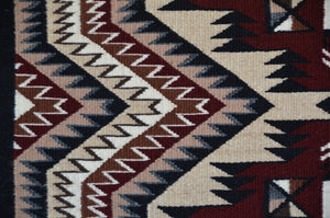 Teec Nos Pos / Red Mesa Navajo Rug : Berlinda Nez Barber : Churro 1716 : 30.5" x 45.5" (2'6.5" x 3'9.5")