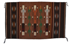 Yei Navajo Weaving : GH : Churro 1720 : 27" x 44"