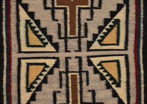 Teec Nos Pos Navajo Rug : Malinda Nez :  Churro 1724 : 16" x 30" (1'4" x 2'6")