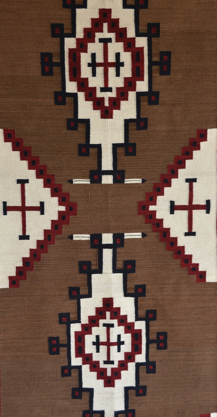 Crystal Navajo Rug : Geraldine Phillips : Churro 1775 : 36" x 84 : (3' x 7')