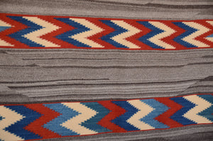 Serape Navajo Weaving : Lucie Marianito : Churro 656