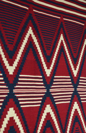 Serape woven with natural dyes-churro wool