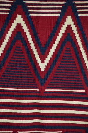 Serape woven with natural dyes-churro wool