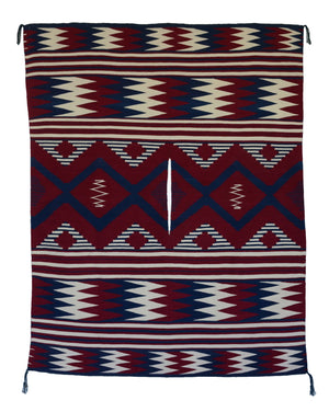 Poncho : Navajo Weaving : Julia Upshaw : Churro 1529 : 78" x 57" - Getzwiller's Nizhoni Ranch Gallery