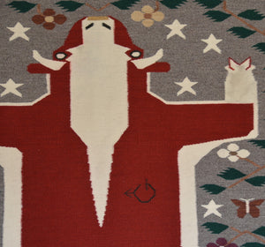 Pictorial Cow Navajo Rug Weaving : Emily Blake : Churro 152 : 5' x 7' - Getzwiller's Nizhoni Ranch Gallery