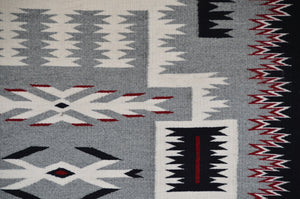 Storm Pattern Navajo Weaving : 3424 : 34" x 44" (2'10" x 3'8")