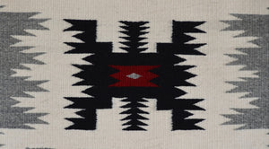 Storm Pattern Navajo Weaving : 3424 : 34" x 44" (2'10" x 3'8")