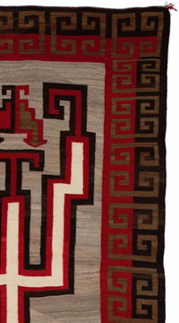 Crystal Hero Twin Navajo Rug Weaving : Historic : GHT 536 : 54" x 108" : (4'6" x 9'), view 5
