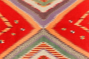 Serape - Rio Grande Saltillo Style : Native American Textile: Antique : PC 35 : 53" x 95" - Getzwiller's Nizhoni Ranch Gallery
