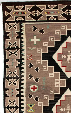 Teec Nos Pos Pictorial Navajo Rug Weaving : Slocum Klah : 24 Cans: PC 14 : 5' x 8'1" - Getzwiller's Nizhoni Ranch Gallery