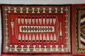 Antique Navajo Rug: 4 in 1 Teec Nos Pos Pictorial : GHT 187 : 64" x 90" - Getzwiller's Nizhoni Ranch Gallery