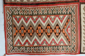 Antique Navajo Rug: 4 in 1 Teec Nos Pos Pictorial : GHT 187 : 64" x 90" - Getzwiller's Nizhoni Ranch Gallery