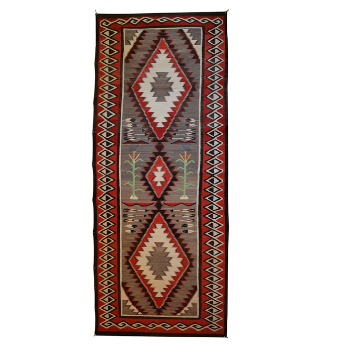 Ganado - Klagetoh Pictorial Runner : Historic : GHT 2111 :  57" x 134" : (4’9″ x 11’2″)
