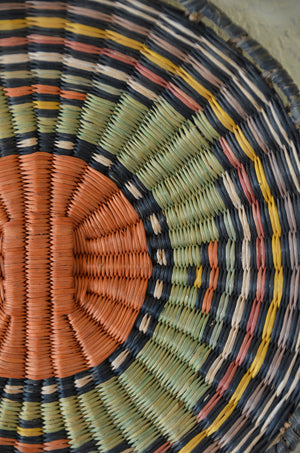 Native American Basket : Hopi Wicker Plaque : Basket 16 - Getzwiller's Nizhoni Ranch Gallery